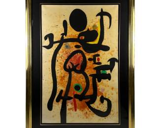 Joan Miro Le Cracheur de Flammes Aquatint Etching