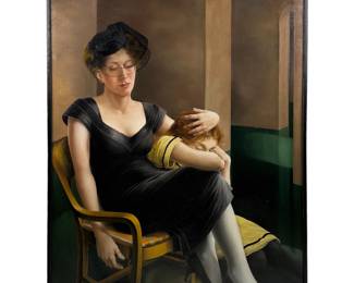 Claire Klarewicz Okser b.1955 Figural Oil Painting