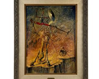 Arrigo Ghedini 1905-1997 Don Quixote Oil Painting