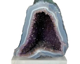 Natural Amethyst Crystal Cathedral Geode Specimen