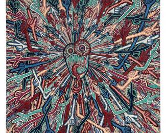 Reylarsdam b1988 Phychedelic Abstract Oil Painting