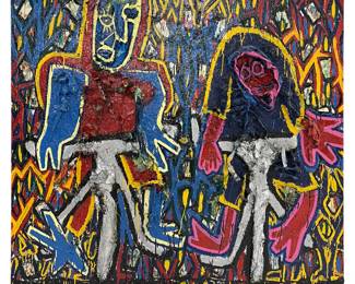 Reylarsdam b.1988 Mexican Abstract Figure Painting