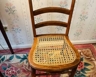 Vintage cane west side chair