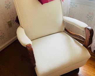 Vintage gooseneck rocking chair