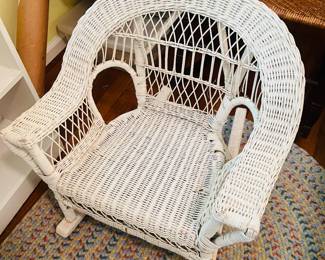 Child’s wicker rocker