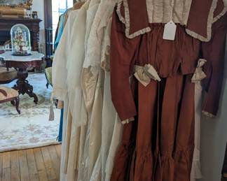 Victorian gowns, vintage clothing.