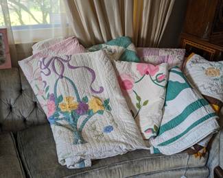 Antique quilts - handmade.