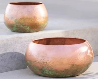 copper planter