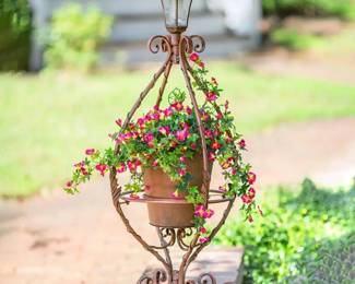 plant stand with light