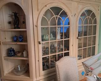 3 Piece Wood Curio Cabinet
