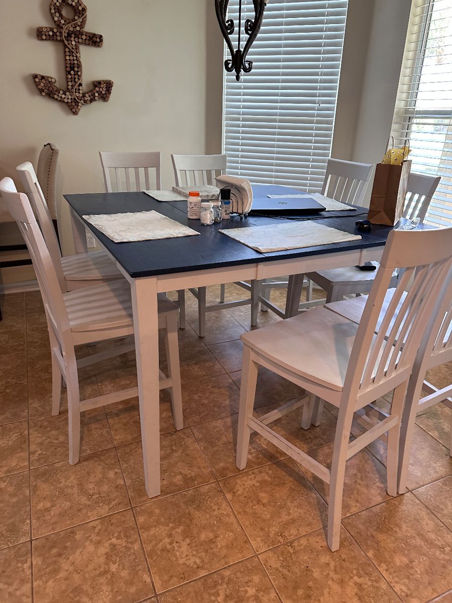 Kitchen Dining Table w/ 8 Chairs