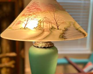 Rare Limited Edition Fenton Lamp Signed