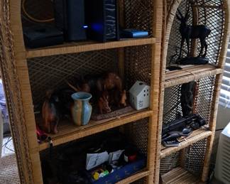 Wicker shelving
