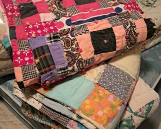 Vintage handmade quilts 