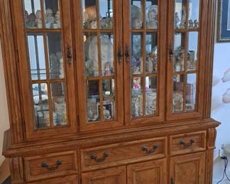 Lighted hutch 2 piece