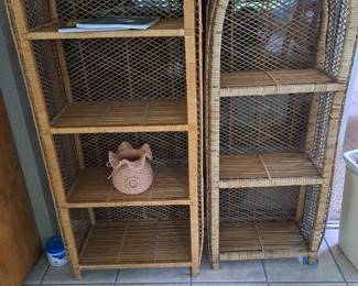 Wicker shelving