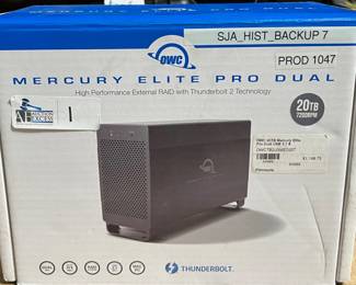 MERCURY ELITE PRO DUAL 20TB DESKTOP DRIVE USED IN ORIGINAL BOX