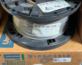LOT OF 2 BELDEN ROLLS INCLUDING 9451 AUDIO CABLE APPX 1000 FT, 1800B T5X WIRE APPX 500 FT