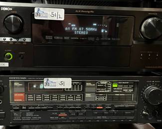 LOT OF 2 ELECTRONICS INCLUDING DENON AL24 PROCESSING PLUS RECEIVER, ONKYO INTEGRA 