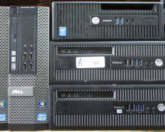 LOT OF 5 COMPUTERS INCLUDING DELL, HP