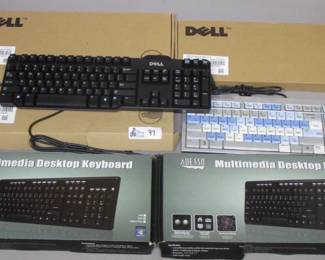 LOT OF 6 KEYBOARDS SOME NOS