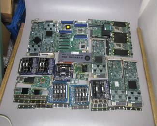 BOX CIRCUIT BOARDS INCLUDING RED ROCKET X, NANYA AND MORE