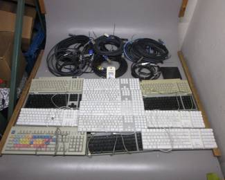 2 BOXES ELECTRONICS INCLUDING INTERCONNECTS, KEYBOARDS
