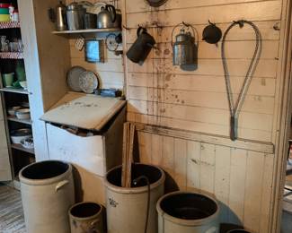 Kitchen 
Stoneware crocks/jugs