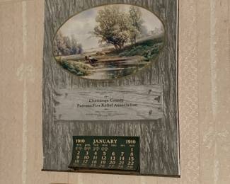 Primary Bedroom 
1910 calendar-Chenango Co Fire Relief Ass.  