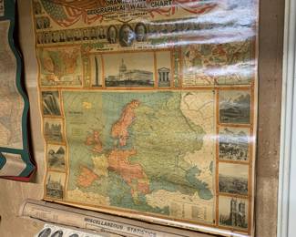 Living Room 
Orange Judd Geographical Wall Chart