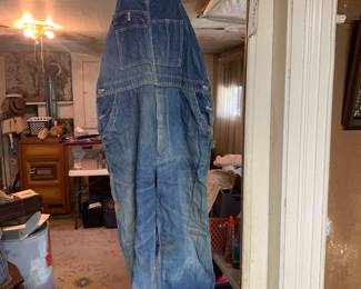 Closet/Green Bedroom 
30’s denim overalls 