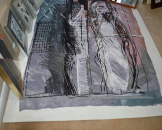Calmen Shemi  wall tapestry "The Couple" signed 