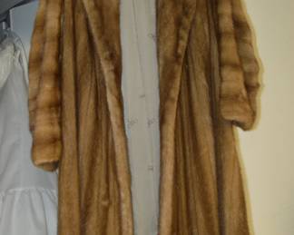 Brown mink coat