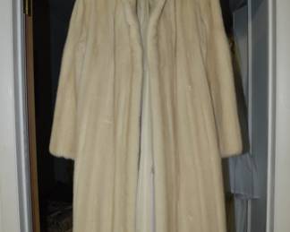 White mink coat