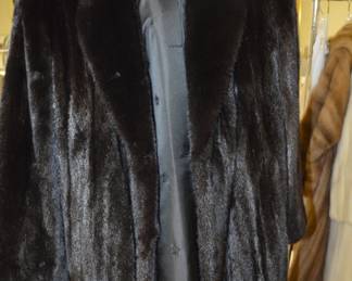 Black mink coat