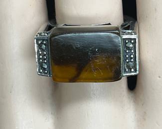 Tiger Eye and Silver Ring