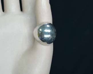 Silver Globe Ring