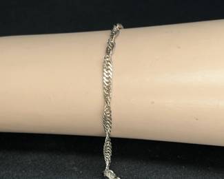 Sterling Silver Twisted Rope Bracelet