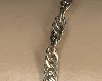 Sterling Silver Twisted Rope Bracelet