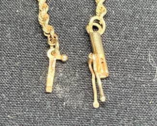 10kt Gold Rope Bracelet