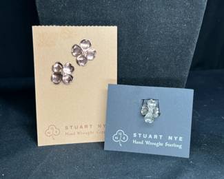 Stuart Nye Copper Earrings & Sterling Ring