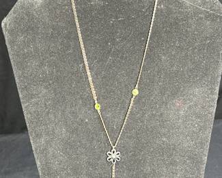Vintage Sterling Silver Peridot Stations & Daisy