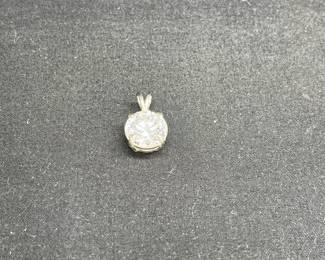 10ct Brilliant Cut CZ Pendant