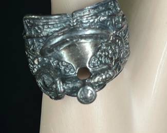 Western Saddle Ring Signed AE Shelton