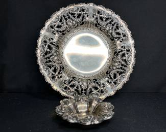 2 Vintage Sterling Silver Nut Bowl & Candy Dish