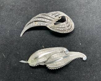 2 Sterling Silver Brooches