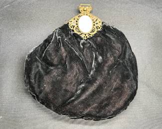 Antique Victorian Velvet Clutch Bag
