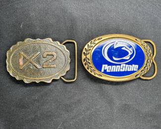Wyoming & Penn State Belt Buckles
