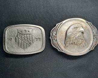 Award Designs & Silver USA Belt Buckles