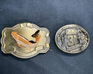 Zebco Reels & Trout Belt Buckles